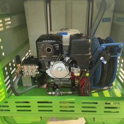 工厂与学校专用2方垃圾桶清洗车与扫路车清洁方案解析